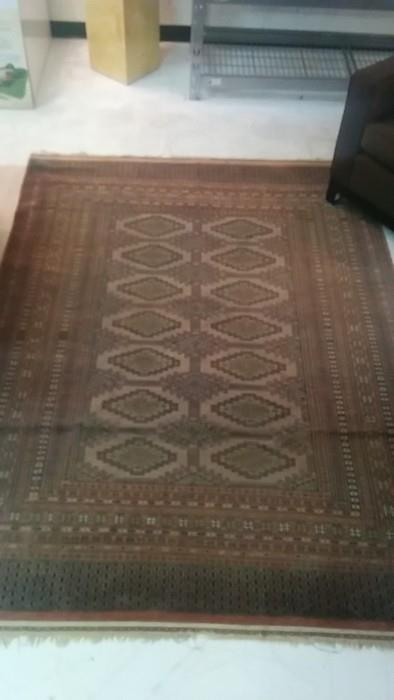 Hand woven, 100% wool Bokhara rug