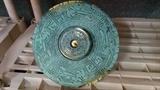 Patinated bronze doorknob, for one of those über-cool MCM front doors, with center knob.