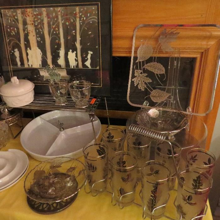mid-century glassware 