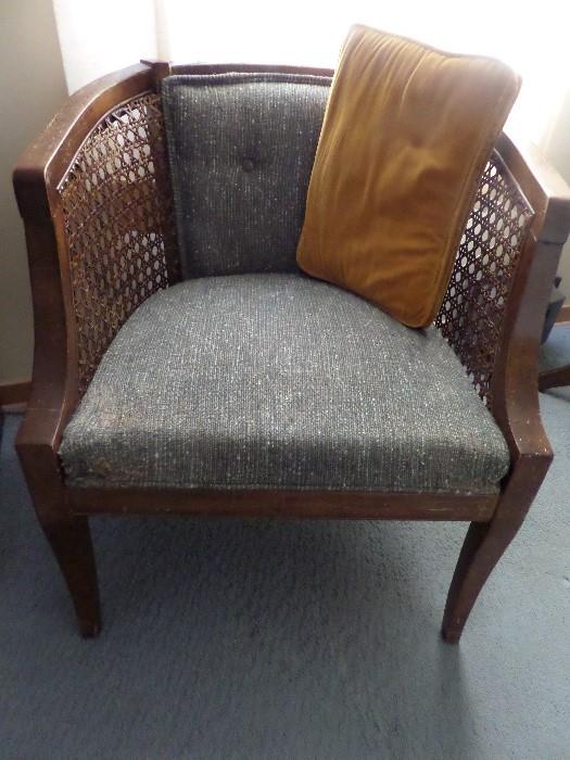 Cane Back Accent Chair