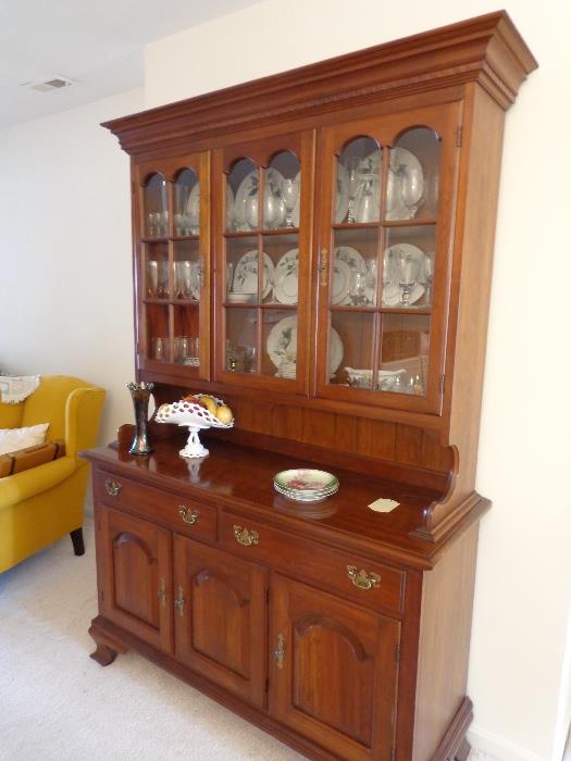 Gorgeous and stately Pennsylvania House 2pc buffet. Lots of storage, including flatware drawer. 