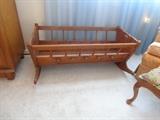 Primitive baby cradle.