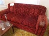 1940's Wine Colored Sofa - EXCELLENT CONDITION!!!!!!