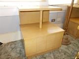 Mid Century Modern Blonde Mahogany (Cavalier) 1 of 2 Bedside Tables - WAY COOL!!!!!!! Sold as a Pair!!!!!