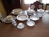 NORITAKE China - Prelude pattern - this is a sampling probably 50 pieces - Tea Pot : Replacements.Com value $105.00+...check that site for total replacement value!!!!!