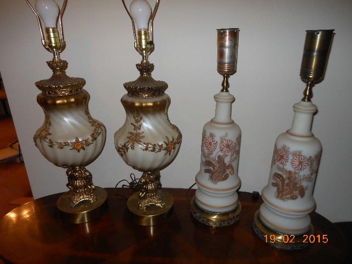 antique lamps/1 set from the Menger Hotel