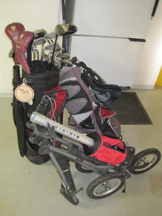 Ping and Calloway golf clubs.