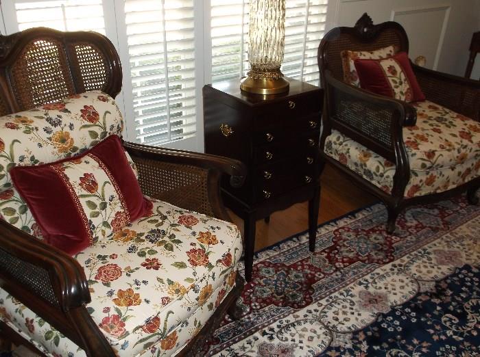 Matching early 1900's cane back chairs