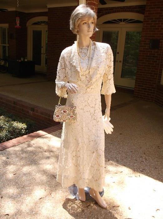 1930's Lace dress w/jacket