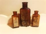 An example of medicine bottles from the same pharmacy.  The bottles are empty and have been rinsed out.  