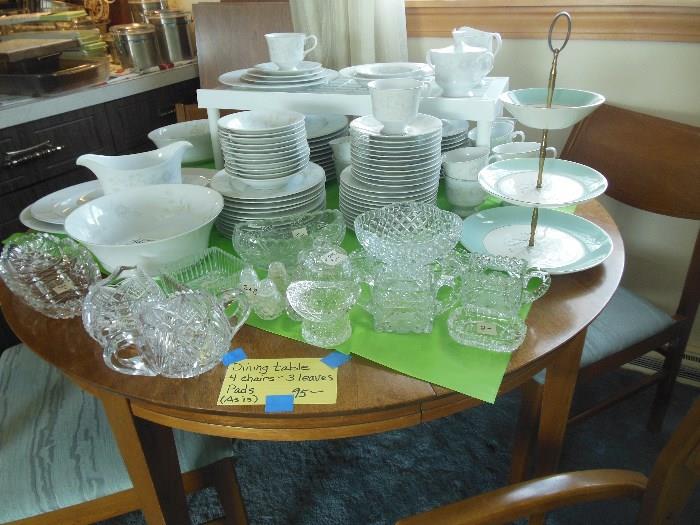 Dishes and cut glass