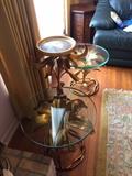 Vintage Metal Flower Tables