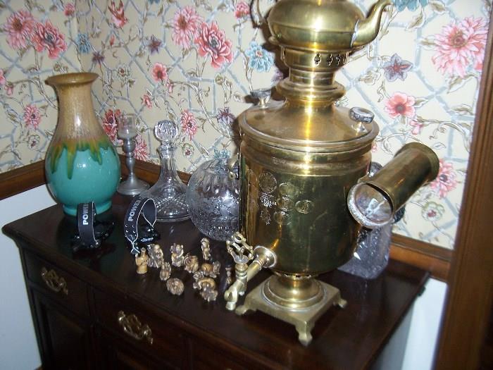 Antique Brass Samovar, $475 