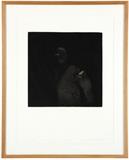 1122  Fritz Scholder (1937-2005 Scottsdale, AZ)
''July Carnival'', From the ''Possession Series'', 1988, signed in pencil in the margin lower right: Scholder, numbered in pencil in the margin lower center: 34/60, titled in pencil in the margin lower left, with Rezvani Workshop embossed seal lower center, titled again, dated and inscribed verso, lithograph on BFK Rives paper under glass, paper size: 30'' H x 22.5'' W, est: $400/600

Note: Inscribed verso: Fritz Scholder, ''July Carnival'', Drawn in July 1988, Printed in Sept. 1988, By Shahrokh Rezvani with copyright symbol, Published by the Rezvani Workshop, Scottsdale, Arizona, U.S.A., 34/60.  Provenance: Private Collection, Aptos, CA.  Condition: Visual: Generally good condition. The four edges are deckled. Hinged to the back mat with archival tape upper left and upper right. A few minor handling creases.    Your bid indicates acceptance of our Conditions of Sale.  AS-IS.  ALL SALES FINAL