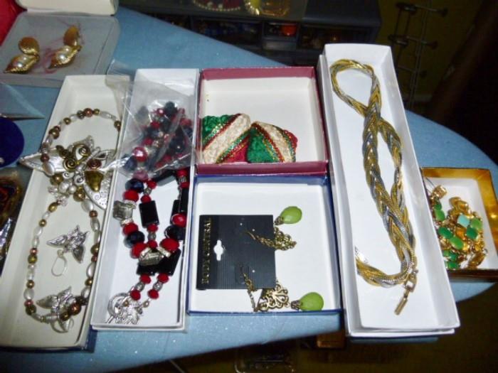 Tons of vintage costume jewelry