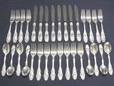 32 pieces Towle Grand Duchess sterling plus serving pieces