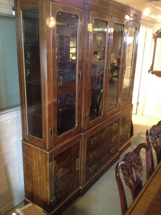 Asian Inspired Large China Cabinet