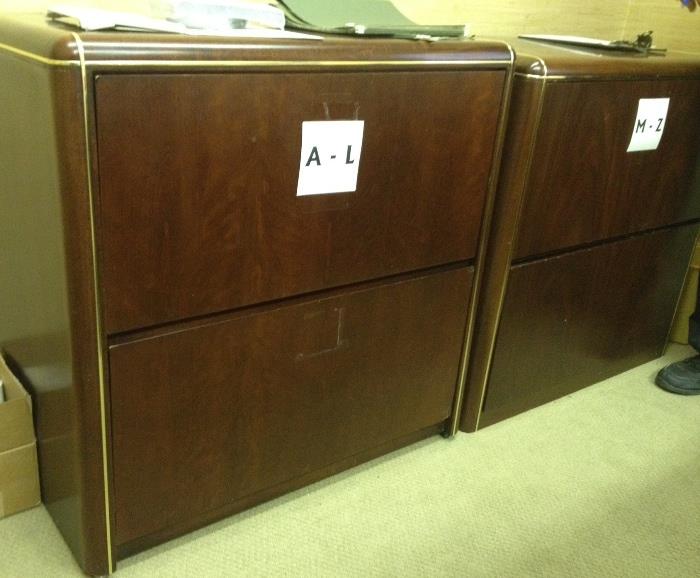 Lateral office file cabinets
