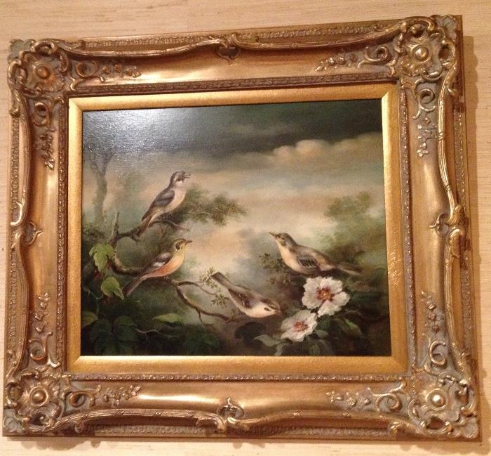 Oil on Canvas Bird painting