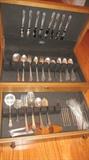 82 PIECES ONEIDA DAMASCUS ROSE STERLING