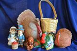 Shaker basket &Thanksgiving decor.