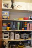 Vintage Tupperware, small appliances, etc
