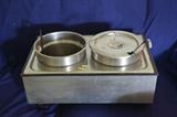 Stainless steel commercial soup warmer