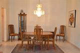 This set has 6 chairs and two leaves and is in beautiful condition.