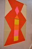 Wall hangings by Evelyn Ackerman. Groovy! 39 X 66 approximate size