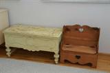 Antique Caswell Runyan hope chest painted. Very shabby chic!