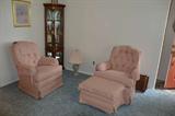 These two occasional chairs are from Marshall Fields and are rockers.