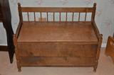 Maple toy chest/ bench
