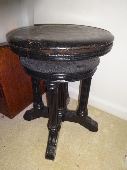 vintage piano stool