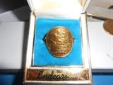 English gold sovereign ring-size large