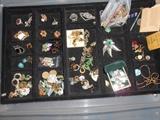 Lots of silver and vintage costume jewelry-