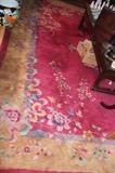 Fab Chinese pattern wool 1930s room size Deco carpet-