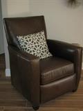 Gorgeous Crate & Barrel all leather chair 