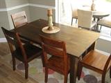 Solid Crate & Barrel Kitchen/Dining set , chairs and matching bench