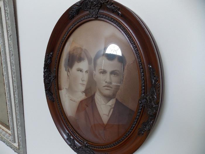 Antique Portrait in Frame