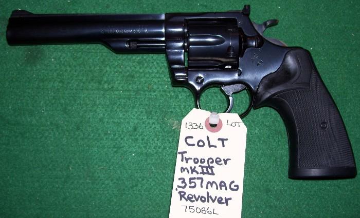 Colt Trooper Mark III 357 magnum revolver