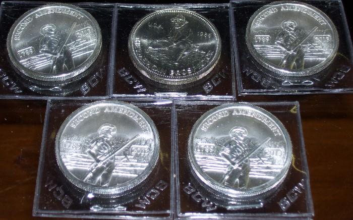 1 oz .999 Silver Rounds