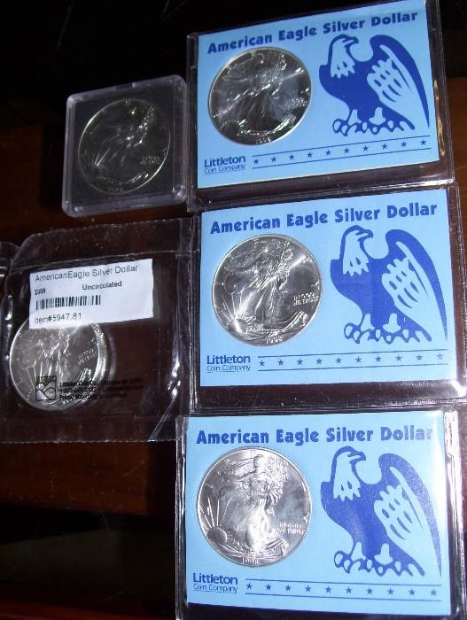 Silver Eagles .999 Silver