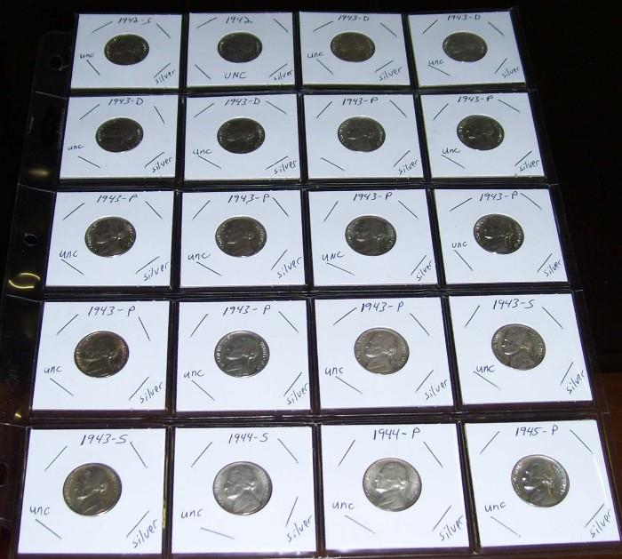 Rare Silver Wartime Nickels