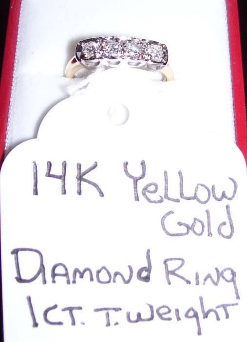 14ktyg Diamond Ring