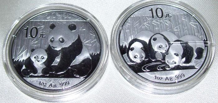 Pandas .999 Silver Rounds