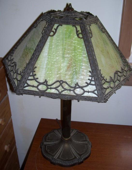 Miller Slag Glass Lamp