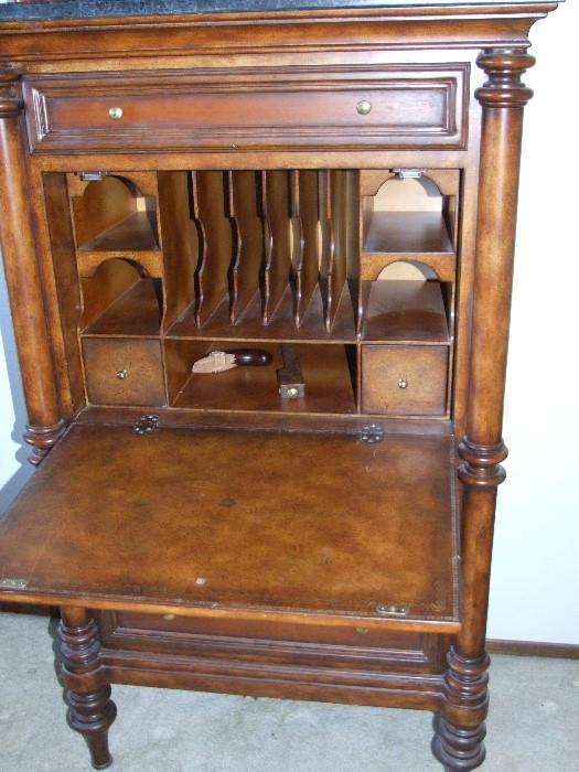 ANTIQUE CABINET WITH POP OUT TABLE