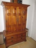 Armoire style chest of drawers