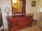 Dresser and mirror