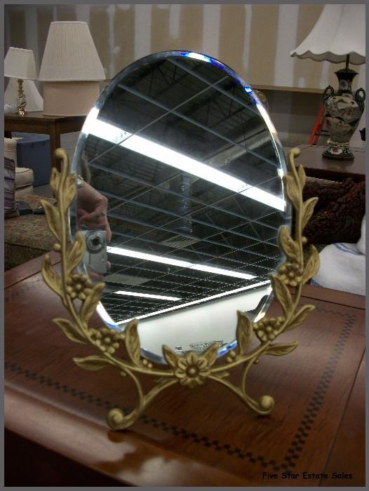 A lovely large heavy vanity mirror...